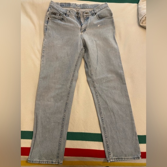 VINTAGE Riders Light Wash Jeans - Sz 28-30 - Picture 2 of 7